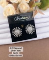 AD Diamond Silver And Rose Gold Tops Earrings Catalog
